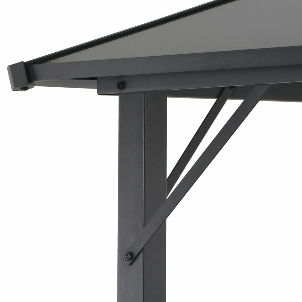 Black Outdoor Party Tent Canopy 18.9ft x 9.5ft x 10.1ft O777849