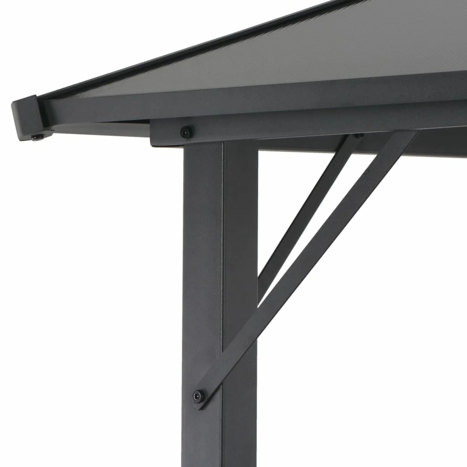 Black Outdoor Party Tent Canopy 18.9ft x 9.5ft x 10.1ft O777849