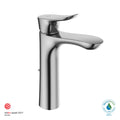 Single Handle Semi-Vessel Bathroom Sink Faucet, Brushed Nickel D52430