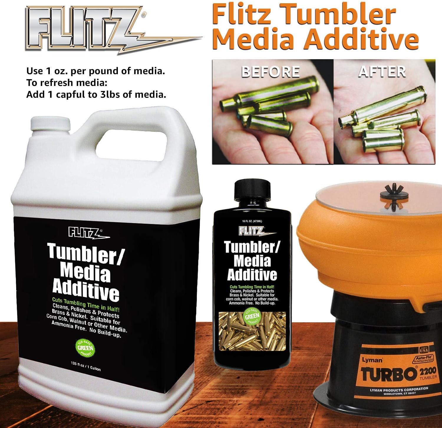 White 7.6 oz. Tumbler Media Additive, 3-Pack O9207