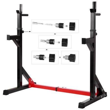 Adjustable Barbell Rack Dip Stand Squat Rack Weight Lifting Bench Press R9418