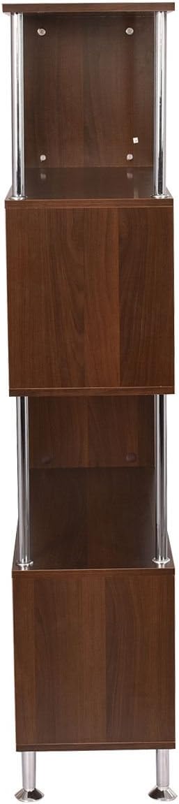 4-Tier Wooden Bookcase Bookshelf Y58698