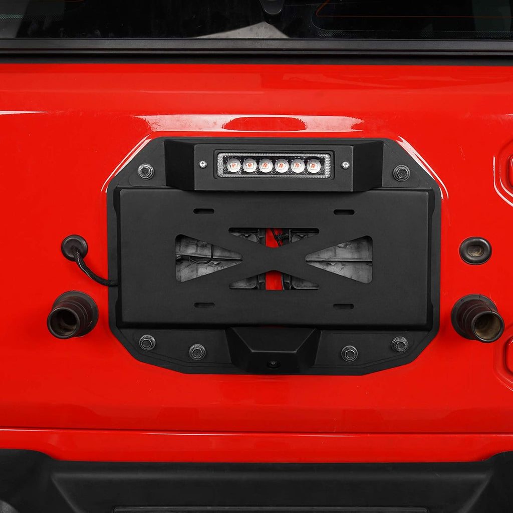 Spare Tire Delete License Plate Relocation Kit with Third Brake Light L198318