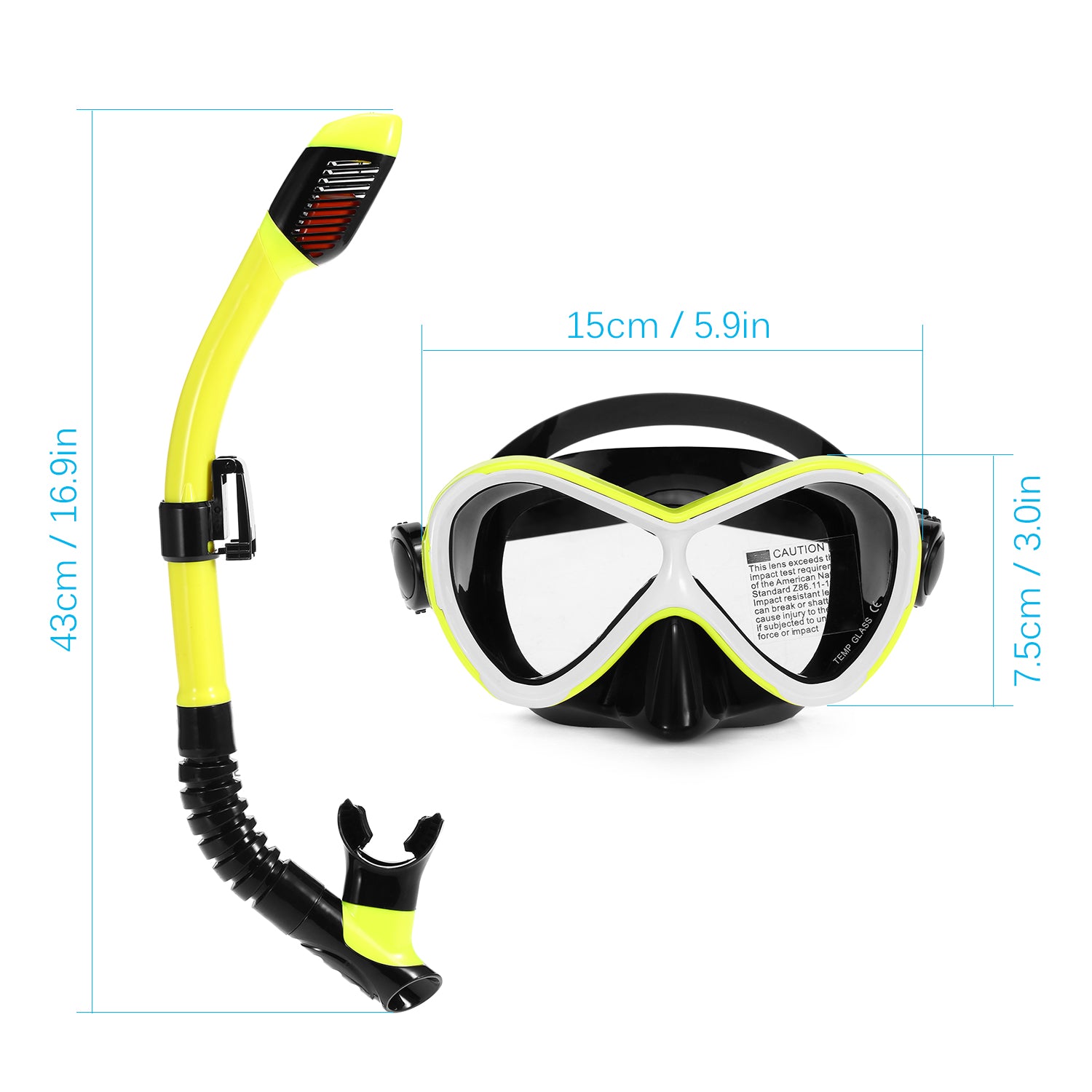 Snorkel Tube with Lens Adjustable Y7236