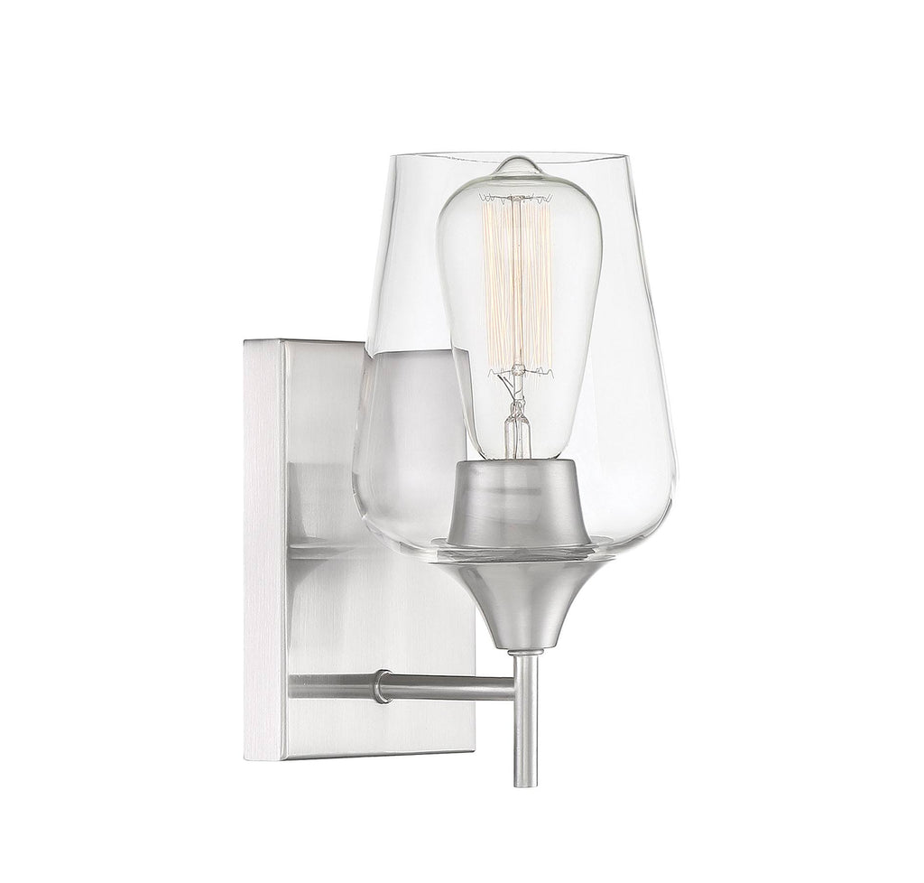 Satin Nickel Sconce V72956